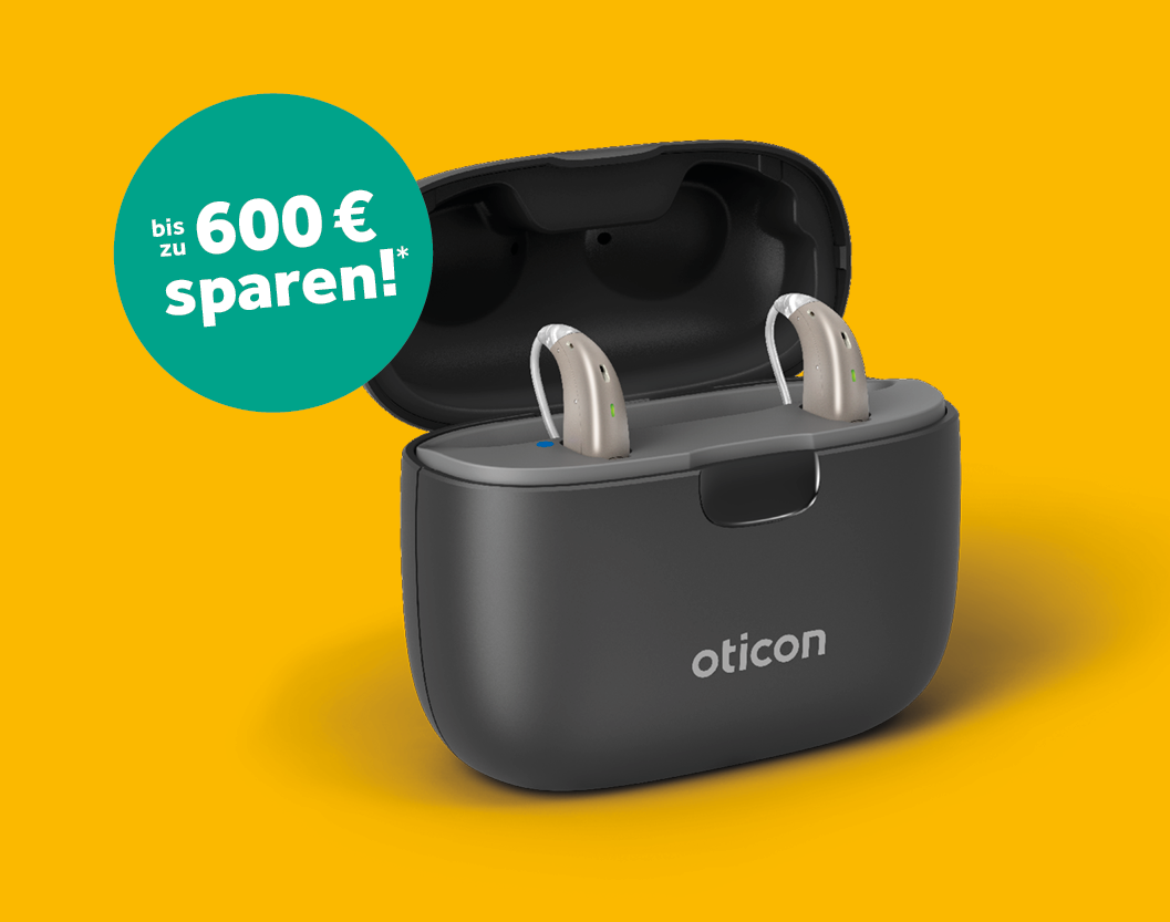 Oticon Real in der Ladeschale